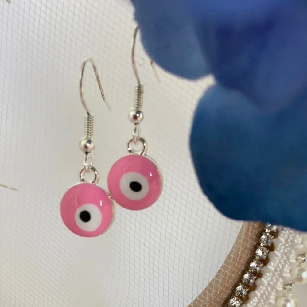 𝅺EVIL Eye Minimalist Drop Earrings